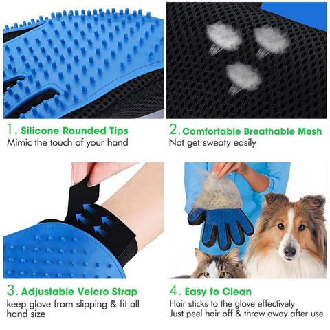 Cat Grooming Glove For Cats Wool Glove Pet Hair Deshedding Brush Comb Glove For Pet Dog Cleaning Massage Glove For Animal Sale Daring Pet