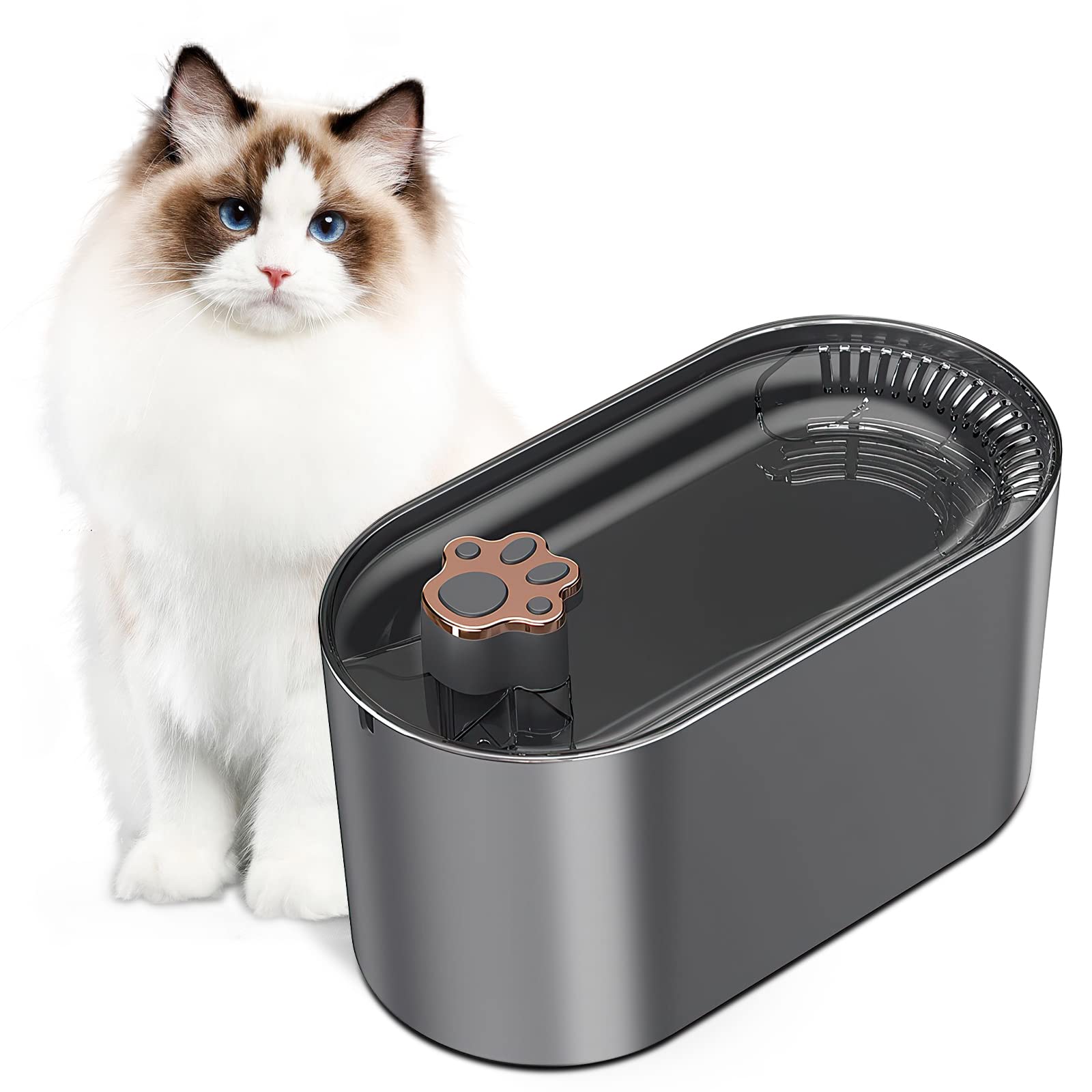 3L Cat Water Fountain Filter Automatic Drinker For Dogs Cats Pet Water Dispenser Ultra-Quiet Water Dispenser With LED Light Pet Products Daring Pet