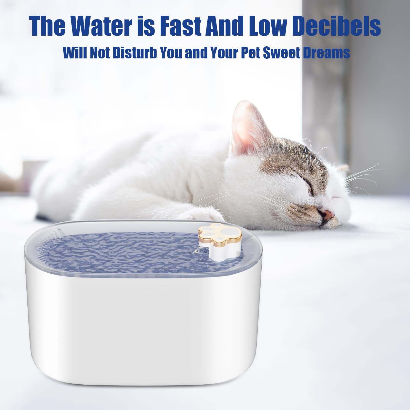3L Cat Water Fountain Filter Automatic Drinker For Dogs Cats Pet Water Dispenser Ultra-Quiet Water Dispenser With LED Light Pet Products Daring Pet