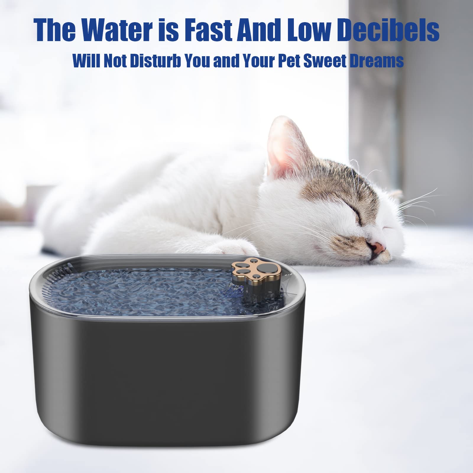3L Cat Water Fountain Filter Automatic Drinker For Dogs Cats Pet Water Dispenser Ultra-Quiet Water Dispenser With LED Light Pet Products Daring Pet