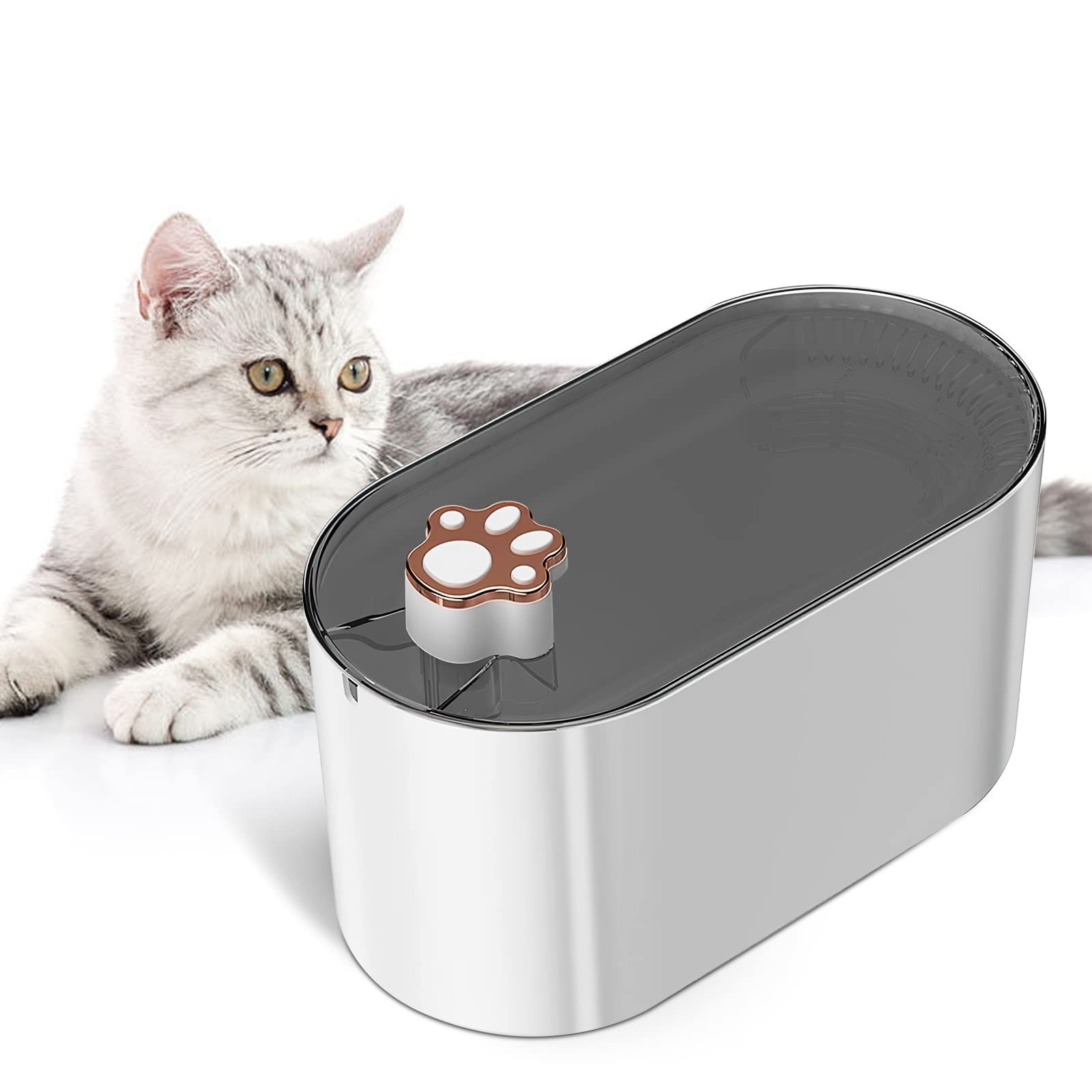 3L Cat Water Fountain Filter Automatic Drinker For Dogs Cats Pet Water Dispenser Ultra-Quiet Water Dispenser With LED Light Pet Products Daring Pet