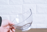 New Inclined Food Cat Ear Oblique Mouth Transparent Single Pet Bowl - Daring Pet